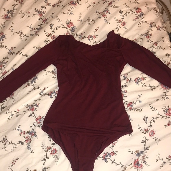 Out from Under (UO) V neck back bodysuit - Picture 1 of 3